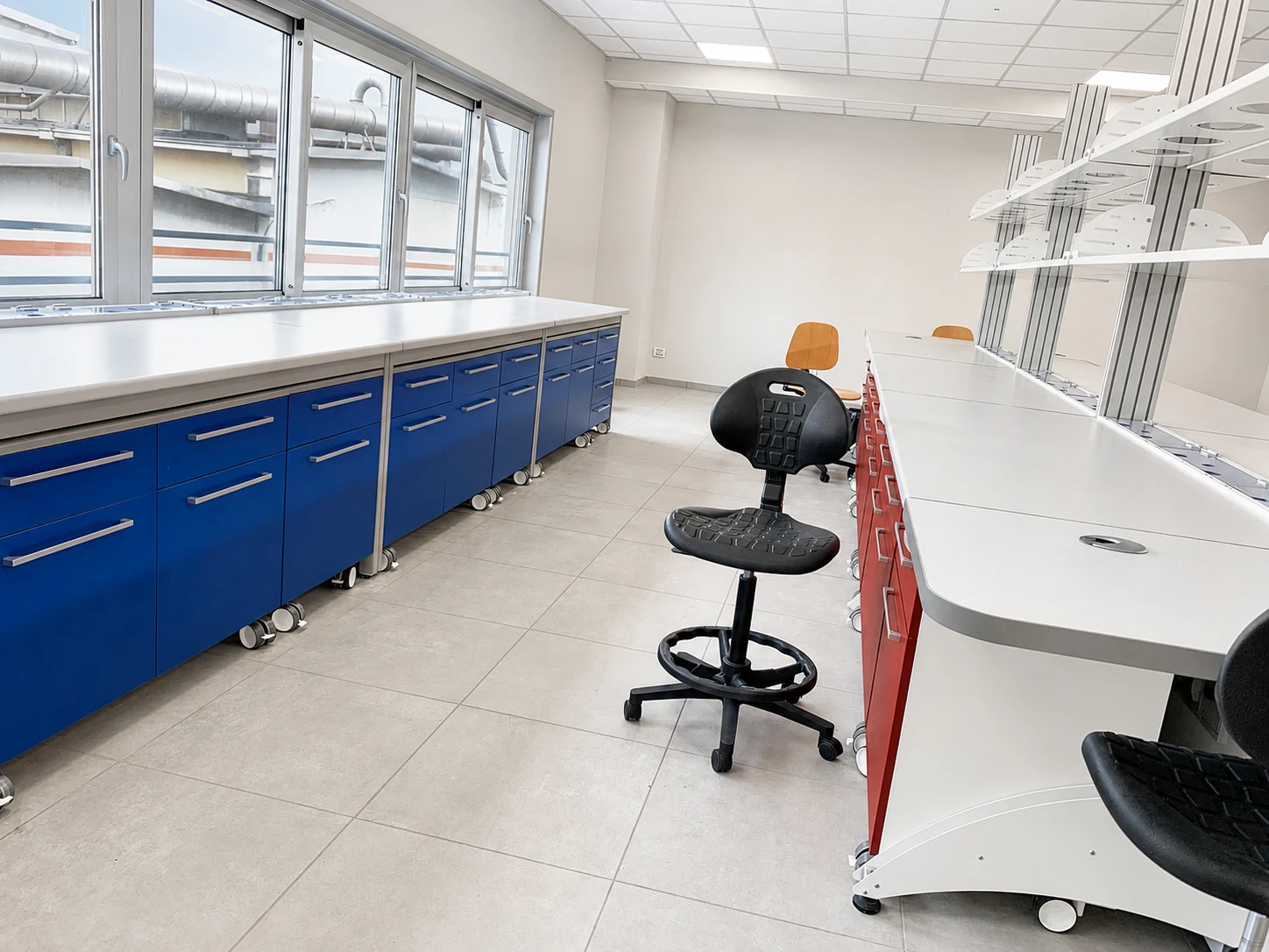 Banco VELA per laboratorio di analisi alimentari