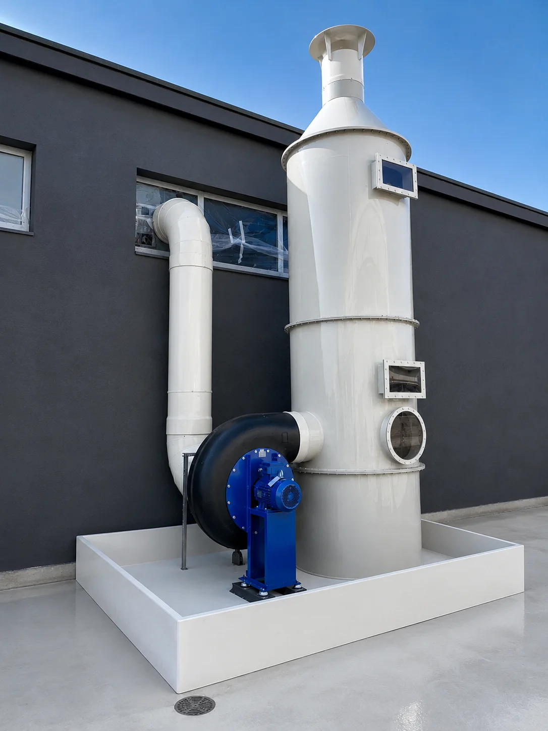 Scrubber esterno con ventilatore Scrubber esterno con ventilatore